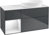 Villeroy & Boch Finion Waschtischunterschrank 1200 mm Glossy White Lacquer mit Beleuchtung