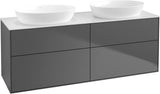 Villeroy & Boch Finion Waschtischunterschrank 1600 mm Glossy White Lacquer mit Beleuchtung