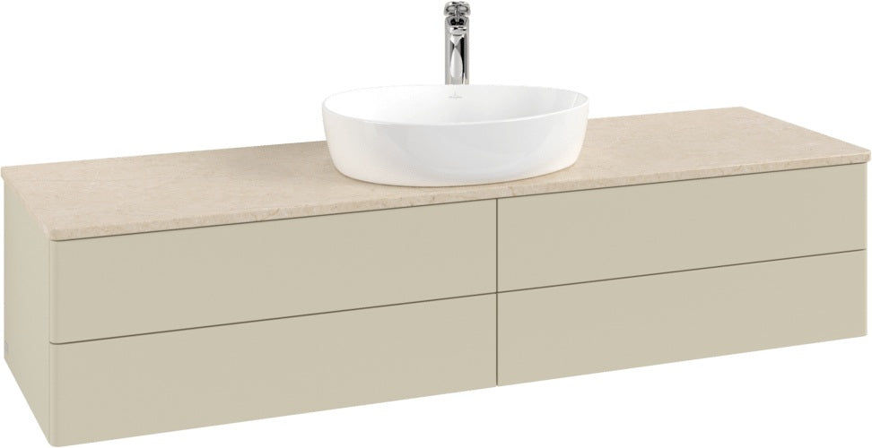 Villeroy & Boch Antao Waschtischunterschrank 1600 mm Anthracite Matt Lacquer mit 4 Auszügen