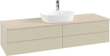 Villeroy & Boch Antao Waschtischunterschrank 1600 mm Anthracite Matt Lacquer mit 4 Auszügen