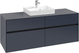 Villeroy & Boch Waschtischunterschrank Collaro C073 White Oak 1400 mm mit SoftClosing