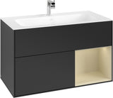 Villeroy & Boch Finion Waschtischunterschrank 996 mm White Matt Lacquer mit Beleuchtung