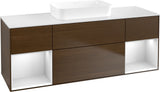 Villeroy & Boch Finion Waschtischunterschrank 1600 mm Glossy White Lacquer mit Beleuchtung
