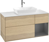 Villeroy & Boch Waschtischunterschrank Finion G831G 1200 mm Glossy White Lacquer mit Beleuchtung