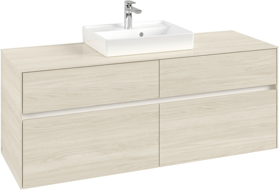 Villeroy & Boch Waschtischunterschrank Collaro C073 White Oak 1400 mm mit SoftClosing