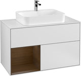 Villeroy & Boch Finion Waschtischunterschrank 1000 mm White Matt Lacquer mit LED-Beleuchtung
