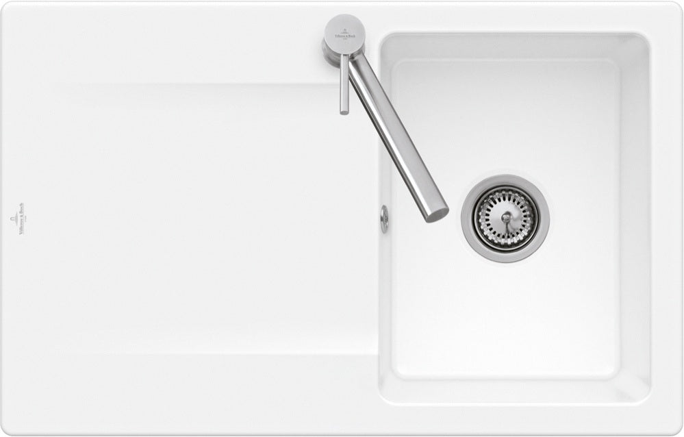 Villeroy & Boch Siluet 45 flat Einbauspüle 780x490mm Weiß Alpin CeramicPlus