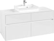 Villeroy & Boch Waschbeckenunterschrank Collaro C070 1200 mm Glossy White mit 4 Auszügen