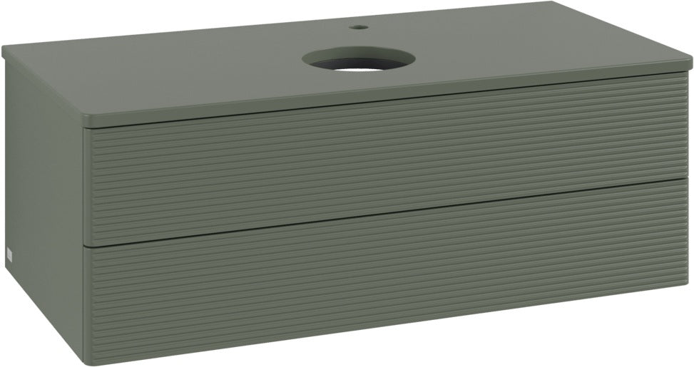Villeroy & Boch Waschtischunterschrank Antao L20150 1000 mm Anthrazit Matt Lack mit Beleuchtung