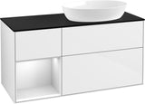 Villeroy & Boch Waschtischunterschrank Finion FA42G 1200 mm Glossy White Lacquer mit Beleuchtung