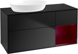 Villeroy & Boch Finion Waschtischunterschrank 1200 mm Glossy White Lacquer mit LED-Beleuchtung