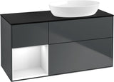 Villeroy & Boch Waschtischunterschrank Finion FA42G 1200 mm Glossy White Lacquer mit Beleuchtung