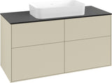 Villeroy & Boch Finion Waschtischunterschrank 1200 mm Glossy White Lacquer mit Beleuchtung und SoftClosing