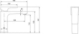 Villeroy & Boch Architectura Square Waschtischarmatur TVW125001000 – Chrom, Comfortstrahl, AirPlus