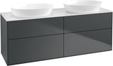 Villeroy & Boch Finion Waschtischunterschrank 1600 mm Glossy White Lacquer mit Beleuchtung