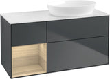 Villeroy & Boch Finion Waschtischunterschrank 1200 mm Glossy White Lacquer mit Beleuchtung
