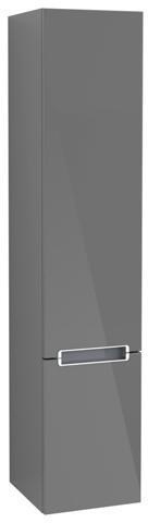 Villeroy & Boch Subway 2.0 Hochschrank 350 mm Glossy White, 2 Türen, Anschlag links
