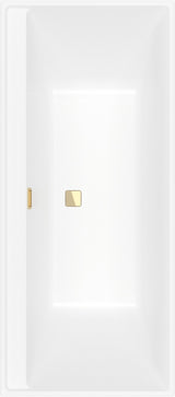 Villeroy & Boch Collaro Rechteck-Badewanne 1700x750mm Weiß Alpin – Acryl Einbauwanne mit Überlauf