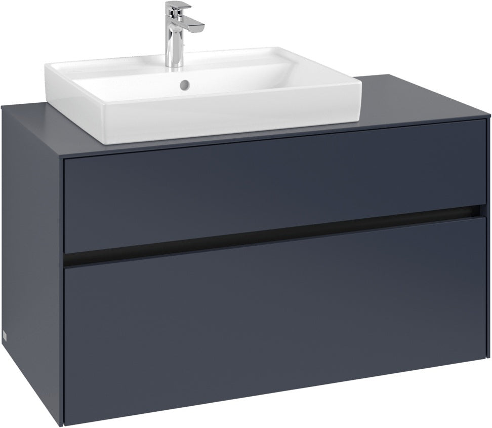 Villeroy & Boch Waschtischunterschrank Collaro C017 B0 1000 mm White Oak mit Beleuchtung und SoftClosing