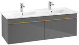 Villeroy & Boch Venticello Waschbeckenunterschrank 1253 mm Glossy White – 2 Auszüge, wandhängend