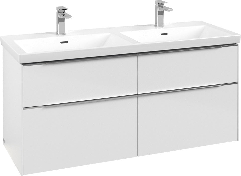 Villeroy & Boch Waschtischunterschrank Subway 3.0 C 568L0 1272 mm Brilliant White mit LED