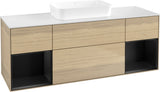 Villeroy & Boch Finion Waschtischunterschrank 1600 mm Glossy White Lacquer mit Beleuchtung