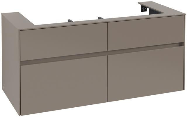 Villeroy & Boch Collaro Waschtischunterschrank 1200 mm Soft Grey mit 4 Auszügen