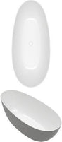 Villeroy & Boch Antao Freistehende Badewanne 1700x750mm Weiß Alpin, Quaryl, Mittelablauf