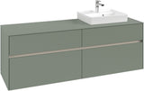Villeroy & Boch Collaro Waschbeckenunterschrank 1600 mm White Oak mit LED-Beleuchtung