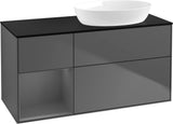 Villeroy & Boch Waschtischunterschrank Finion FA42G 1200 mm Glossy White Lacquer mit Beleuchtung