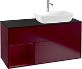 Villeroy & Boch Finion Waschtischunterschrank 1200 mm Glossy White Lacquer mit Beleuchtung