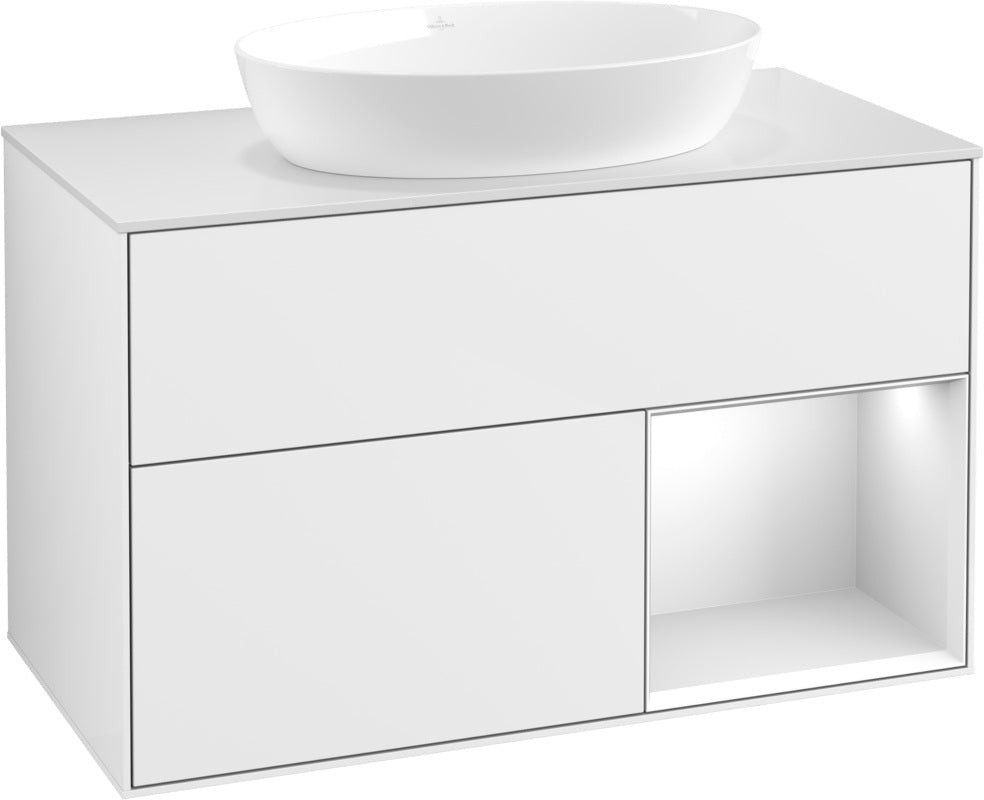 Villeroy & Boch Finion Waschtischunterschrank FA21GFGF 1000 mm Glossy White Lacquer