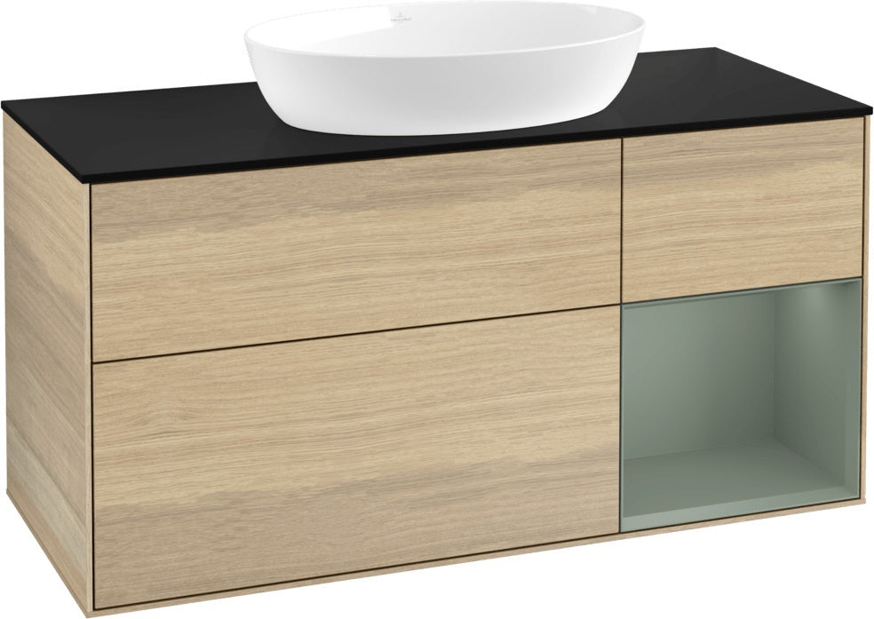 Villeroy & Boch Finion Waschtischunterschrank FA72GFGF 1200 mm Glossy White Lacquer mit LED-Beleuchtung