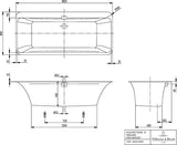 Villeroy & Boch Squaro Edge 12 Whirlpoolsystem Special CombiPool Invisible mit Multiplex Trio, Quaryl, 1800 mm
