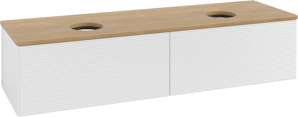 Villeroy & Boch Antao Waschtischunterschrank 1600 mm Glossy White Lacquer mit LED-Beleuchtung