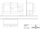 Villeroy & Boch Architectura Waschbeckenunterschrank White Matt 600 mm – 2 Türen, SoftClosing