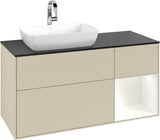 Villeroy & Boch Finion Waschbeckenunterschrank 1200 mm Glossy White Lacquer mit LED-Beleuchtung
