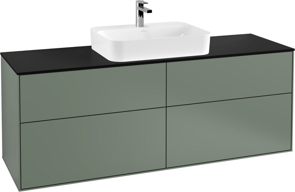 Villeroy & Boch Finion Waschbeckenunterschrank 1600 mm Glossy White Lacquer mit LED-Beleuchtung