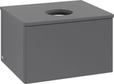 Villeroy & Boch Antao Waschbeckenunterschrank 600 mm Anthracite Matt Lacquer mit LED-Beleuchtung