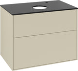 Villeroy & Boch Finion Waschbeckenunterschrank F87200GF – 800 mm, Glossy White Lacquer, mit Push-to-open
