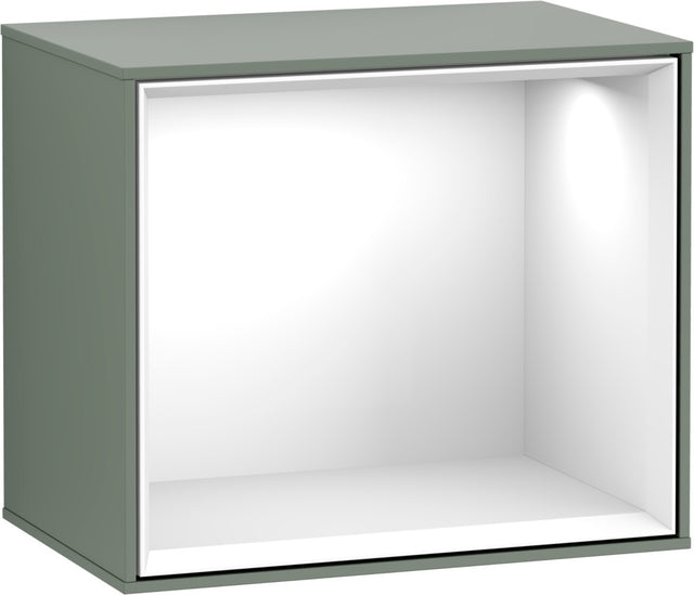 Villeroy & Boch Finion Regalmodul F580GF – 418 mm, Olive Matt Lacquer, mit LED-Beleuchtung