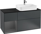 Villeroy & Boch Finion Waschbeckenunterschrank 1200 mm Glossy White Lacquer mit Beleuchtung