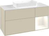 Villeroy & Boch Finion Waschtischunterschrank G711G Black Matt Lacquer 1200 mm mit Beleuchtung