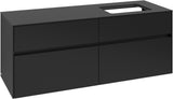 Villeroy & Boch Waschbeckenunterschrank Collaro C11800 1400 mm Volcano Black mit 4 Auszügen