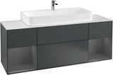 Villeroy & Boch Finion Waschtischunterschrank 1600 mm Glossy White Lacquer mit Beleuchtung