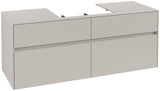 Villeroy & Boch Collaro Waschtischunterschrank 1400 mm Black Matt Lacquer mit 4 Auszügen