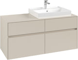 Villeroy & Boch Waschtischunterschrank Collaro C083 B0 1200 mm Cashmere Grey mit Beleuchtung