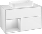 weiß / Mitteldichte Faserplatte (MDF) / F651M T 1000x603x501mm Glossy White