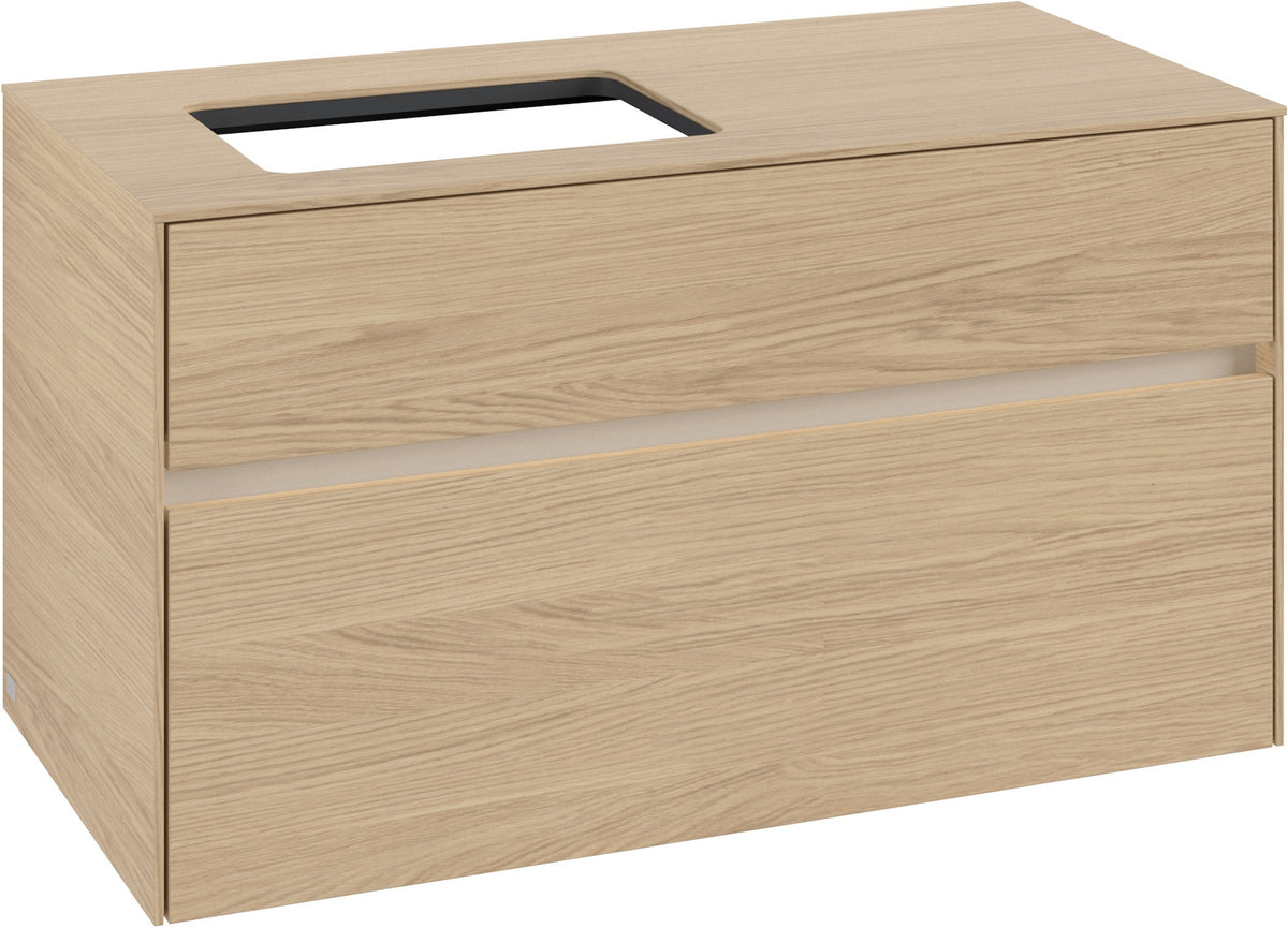 Villeroy & Boch Waschbeckenunterschrank Collaro C110 B0 Nordic Oak 1000 mm mit Beleuchtung