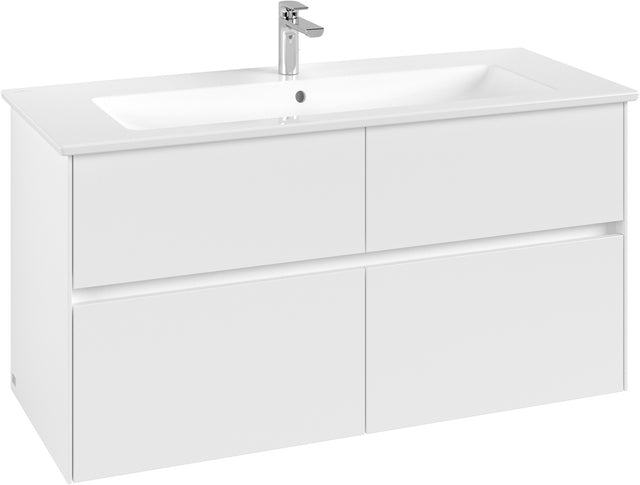 Villeroy & Boch Waschbeckenunterschrank Collaro C146 White Matt 1161 mm mit 4 Auszügen